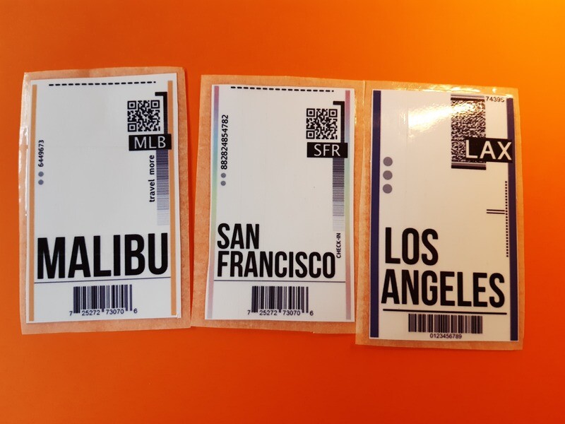 Stickers &quot;tarjetas de embarques&quot;