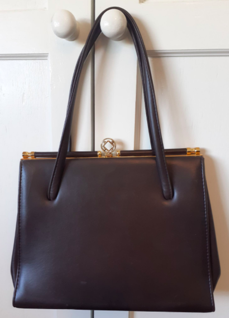 Original vintage Chocolate Brown Handbag
