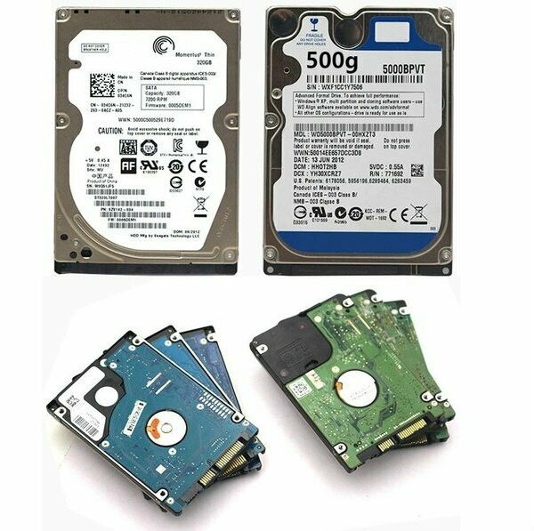 SATA Hard Disk 2.5 Inch for Laptop 500GB / 320GB / 160GB  / 80GB