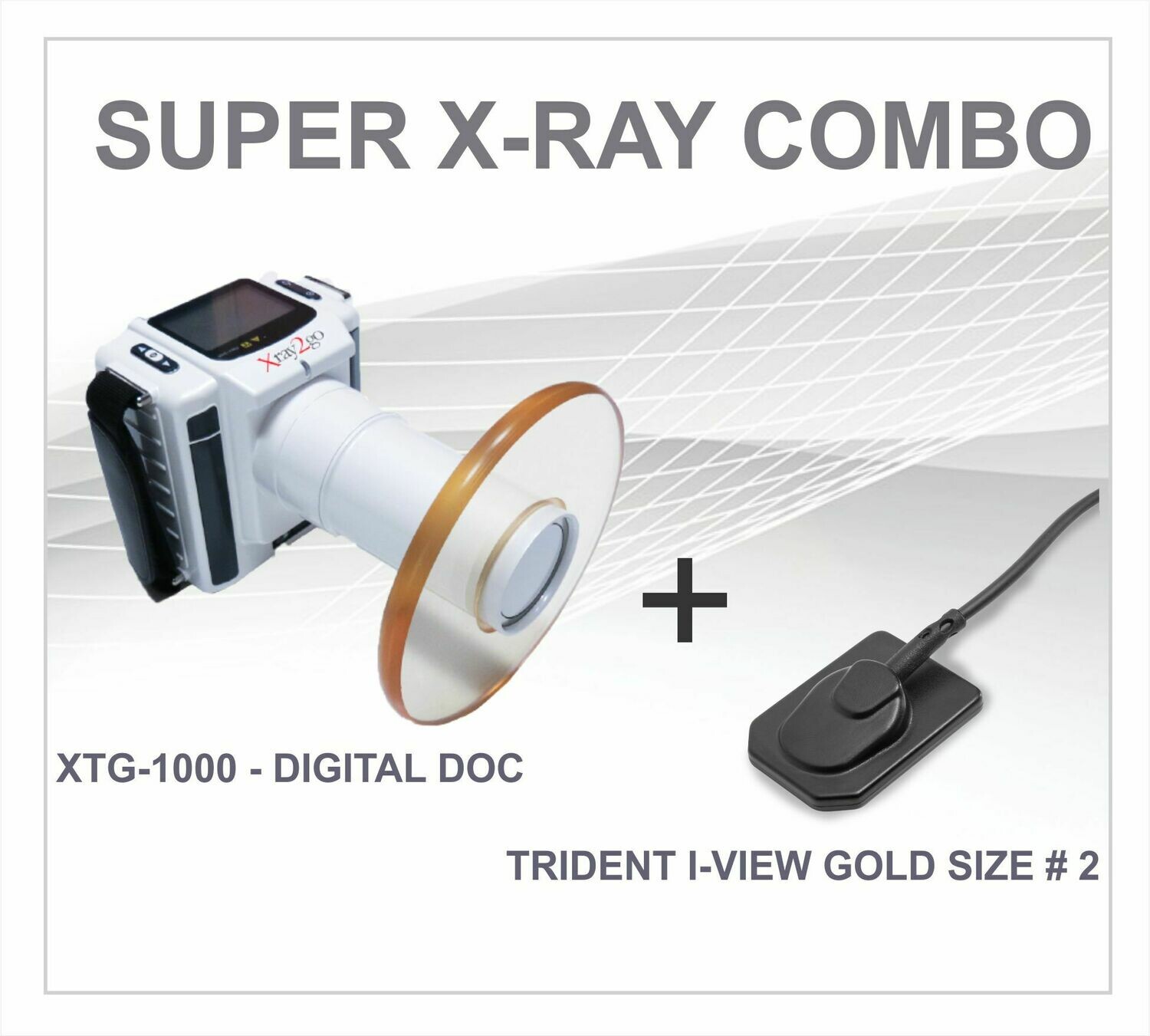 Super Combo XTG Portable X-Ray + I-View Gold IO Sensor Size # 2