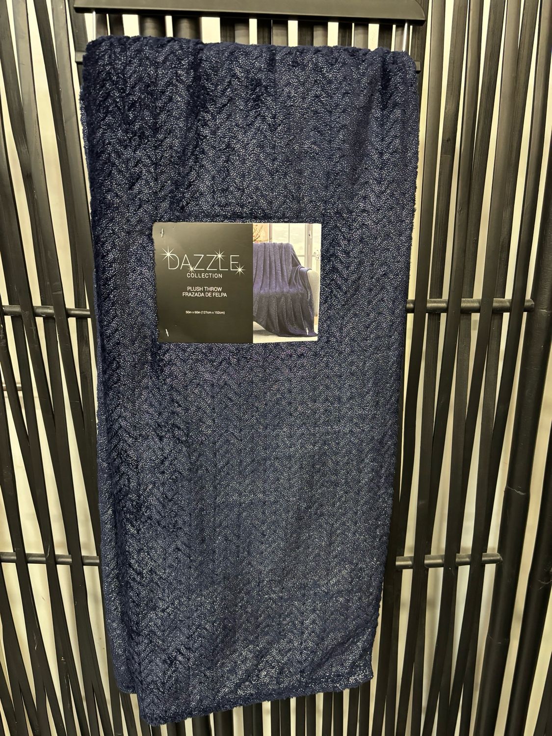 Manta azul marino