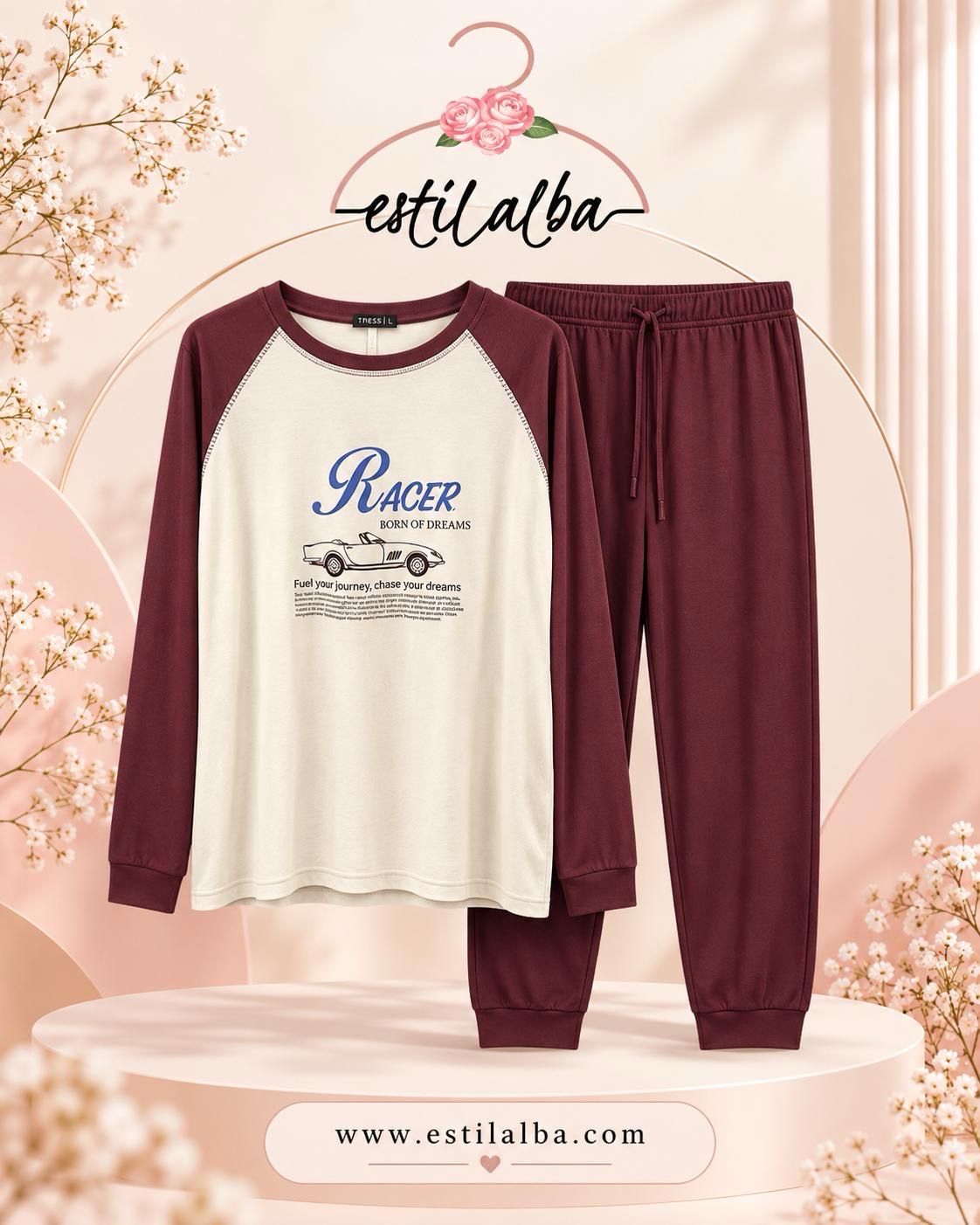 Pijama racer granate