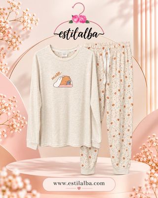 Pijama capibara beige Pijama capibara beige