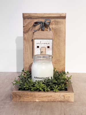 Candle Tray Display Board (Natural Stained)
