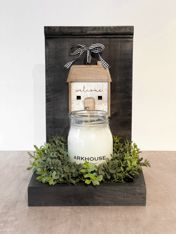 Candle Tray Display Board (Distressed Black)