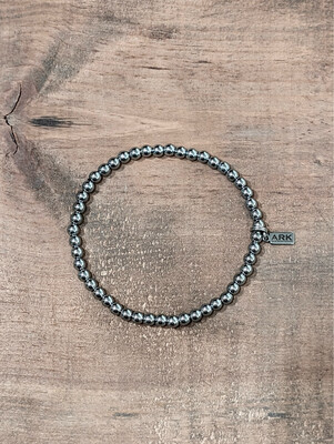 ARK Silver Small Bead Stretch Bracelet