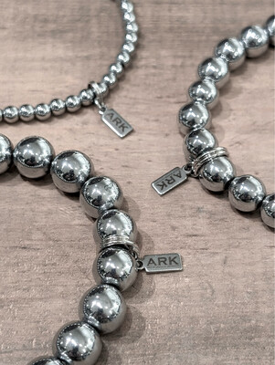 ARK Silver Bead Stretch Bracelets