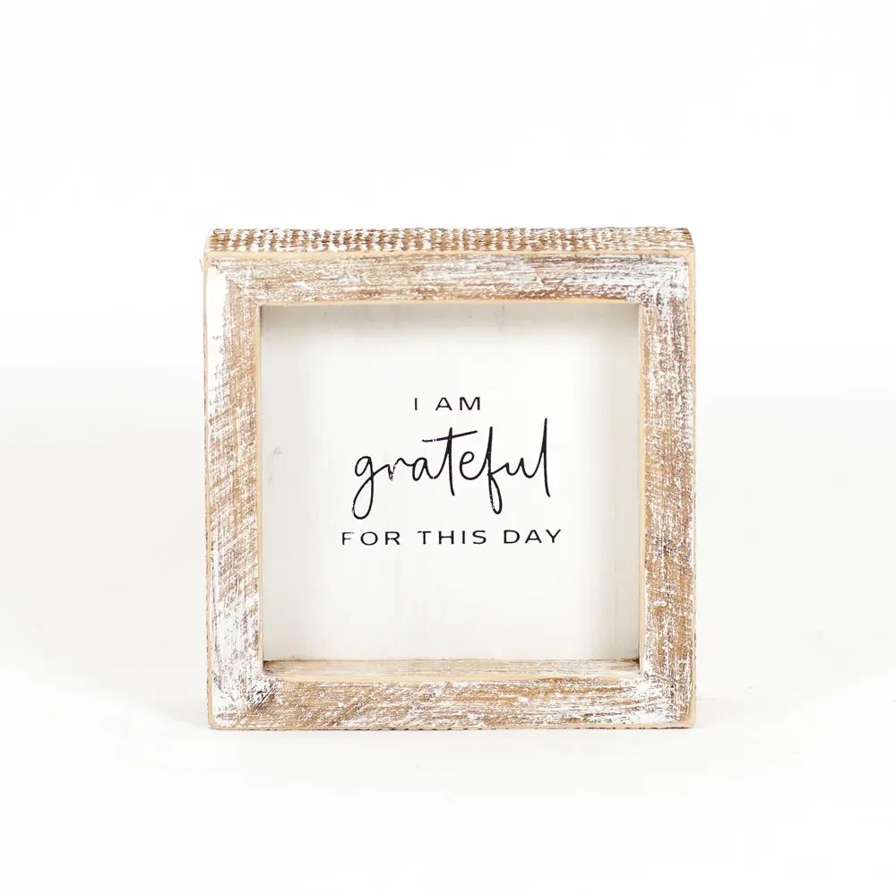 I am Grateful Sign 5x5