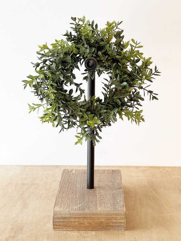 3.5&quot; Boxwood Candle Ring
