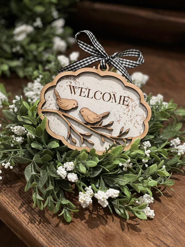 Welcome Bird Ornament