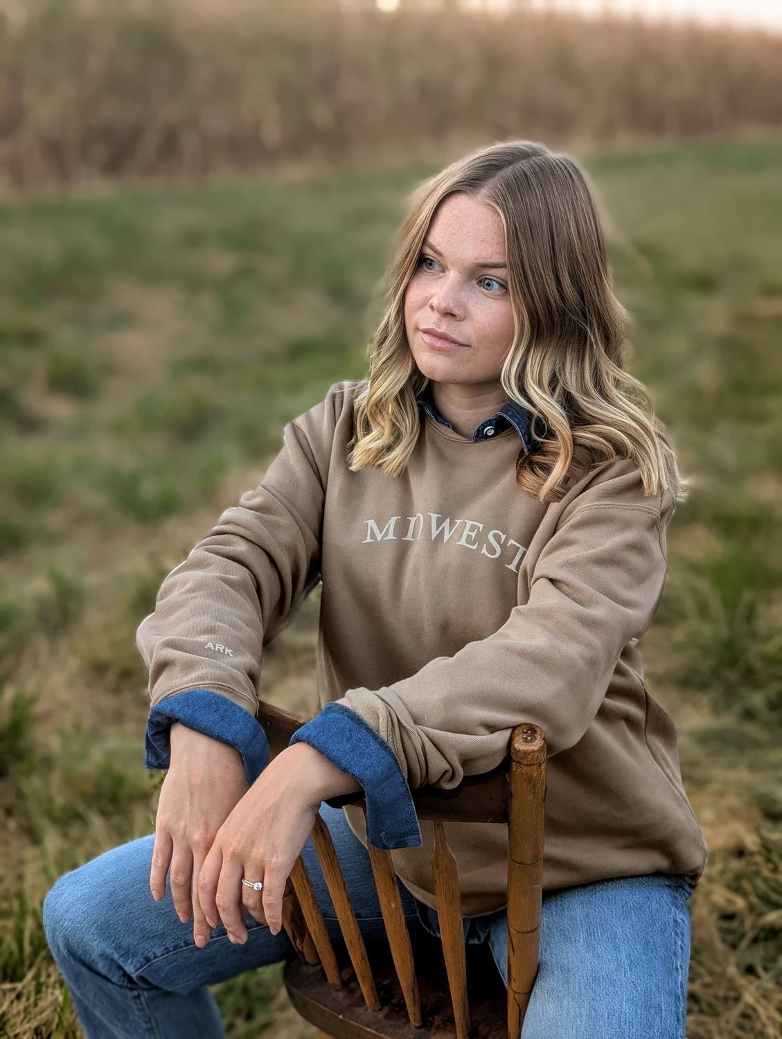Midwest  - Tan Sweatshirt