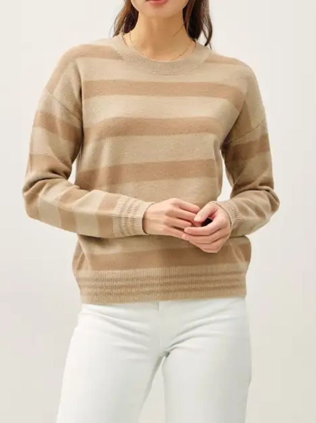 Mocha Stripe Sweater