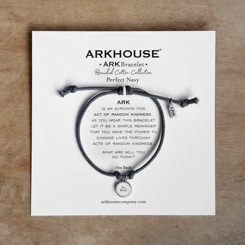 Ark Bracelet - Braided Cotton - Perfect Navy - Be Kind