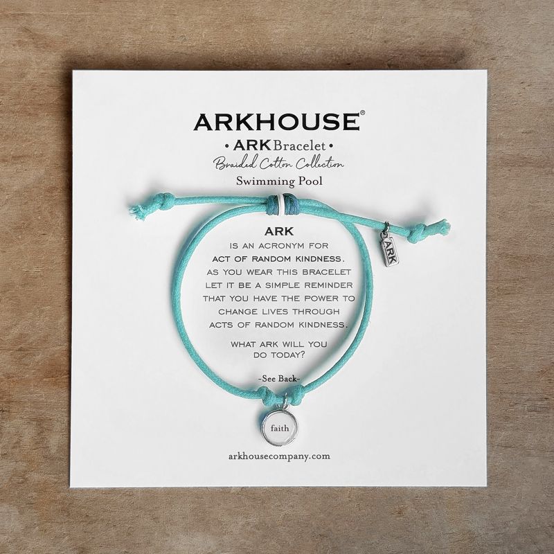 Ark Bracelet - Braided Cotton - Swimming Pool - Faith