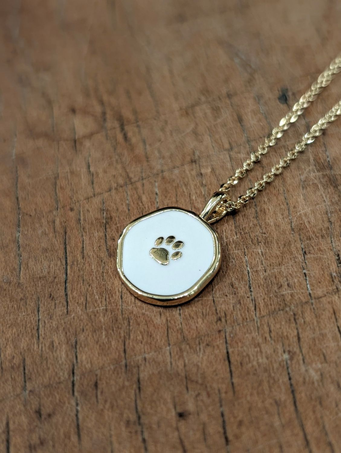 Tiny Paw Print Necklace
