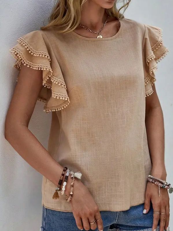 Ruffle Sleeve Top 