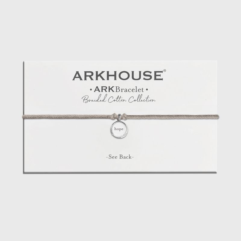Ark Bracelet - Braided Cotton - Simply Neutral - Hope