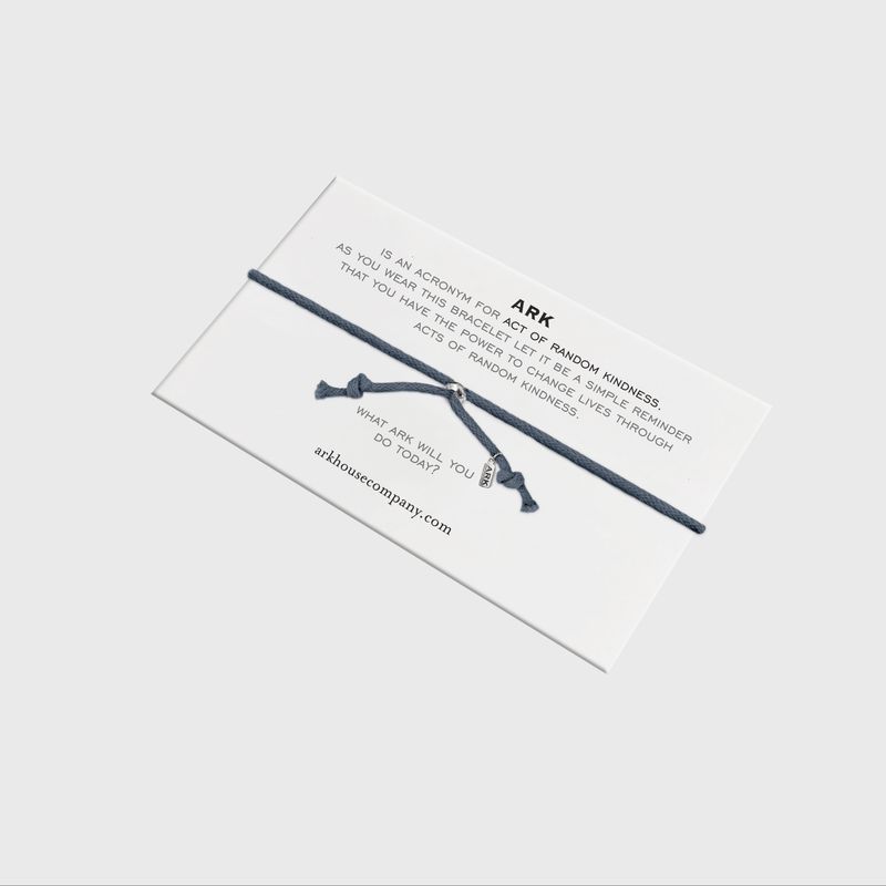 Ark Bracelet - Braided Cotton - Perfect Navy - Be Strong