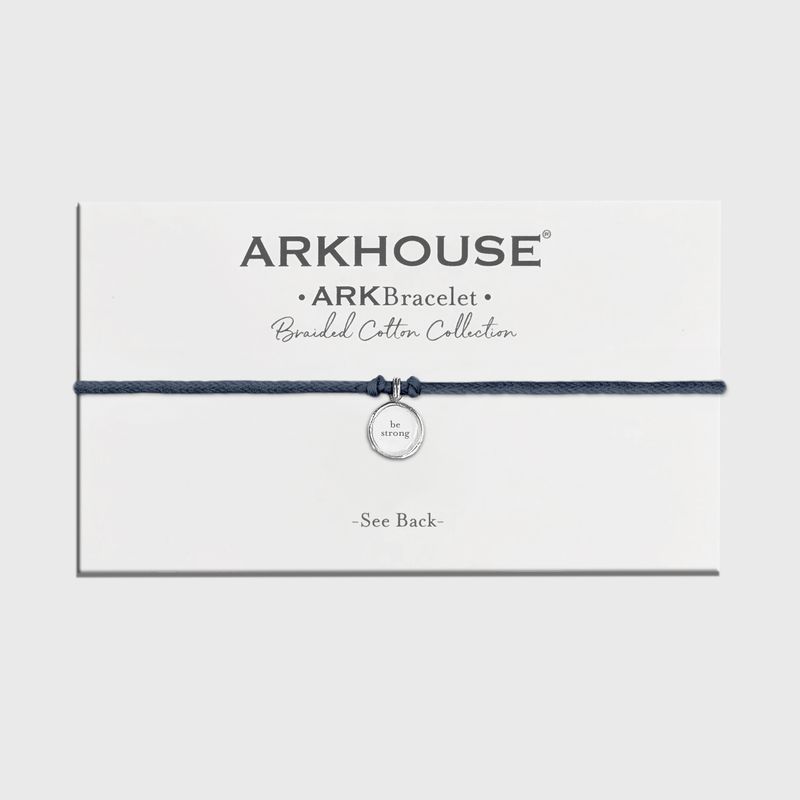 Ark Bracelet - Braided Cotton - Perfect Navy - Be Strong
