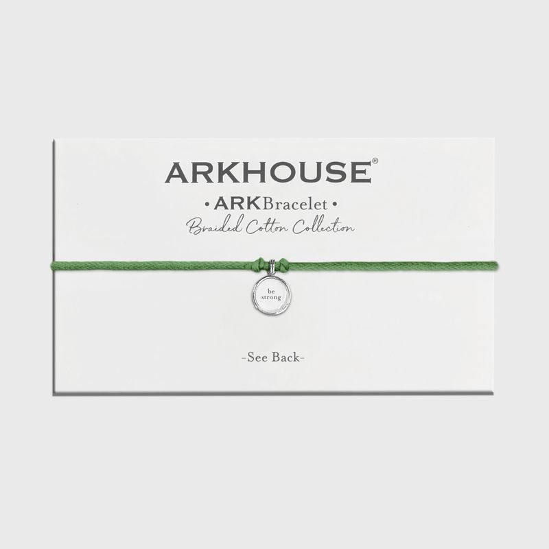 Ark Bracelet - Braided Cotton -Grasshopper - Be Strong