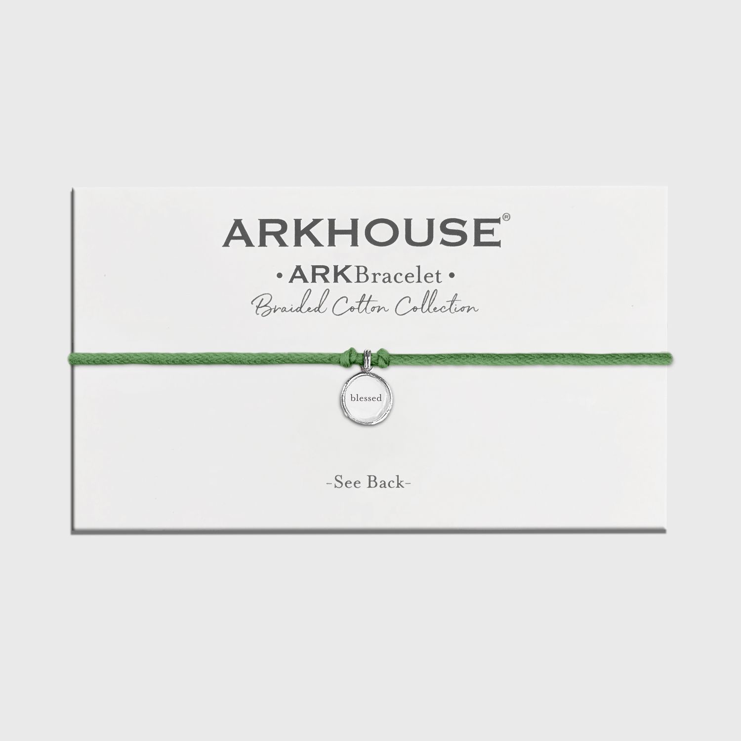 Ark Bracelet - Braided Cotton -Grasshopper - Blessed