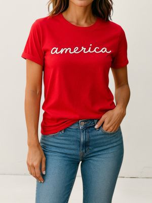 America Tee - Red