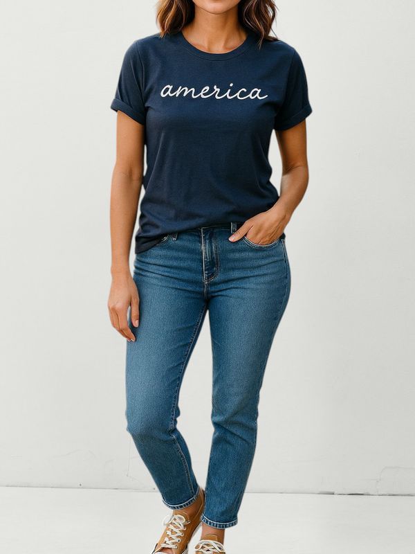 American Tee - Blue