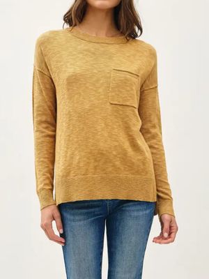 Round Neck Sweater Golden Rod