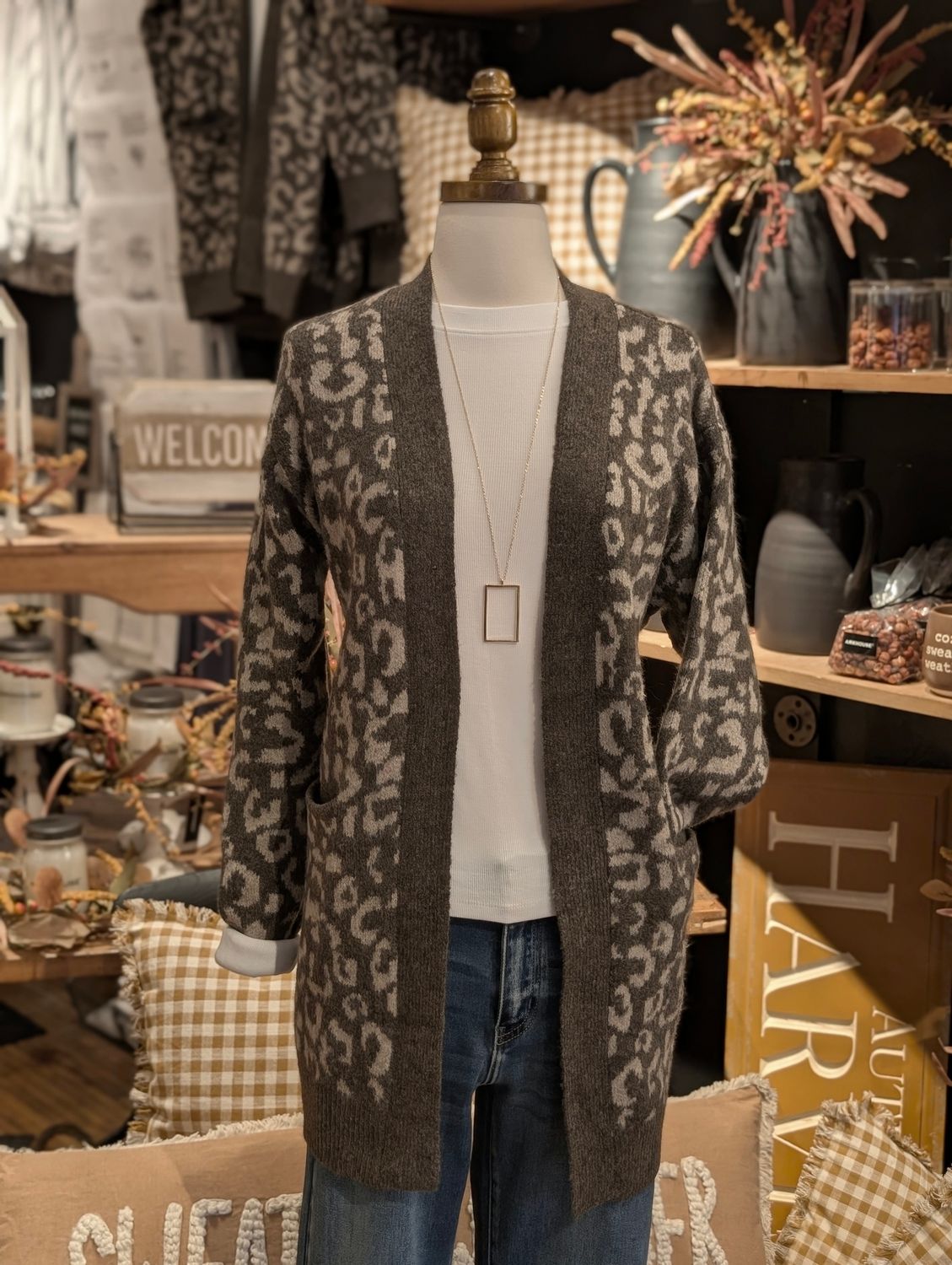 Jaquard Cardigan