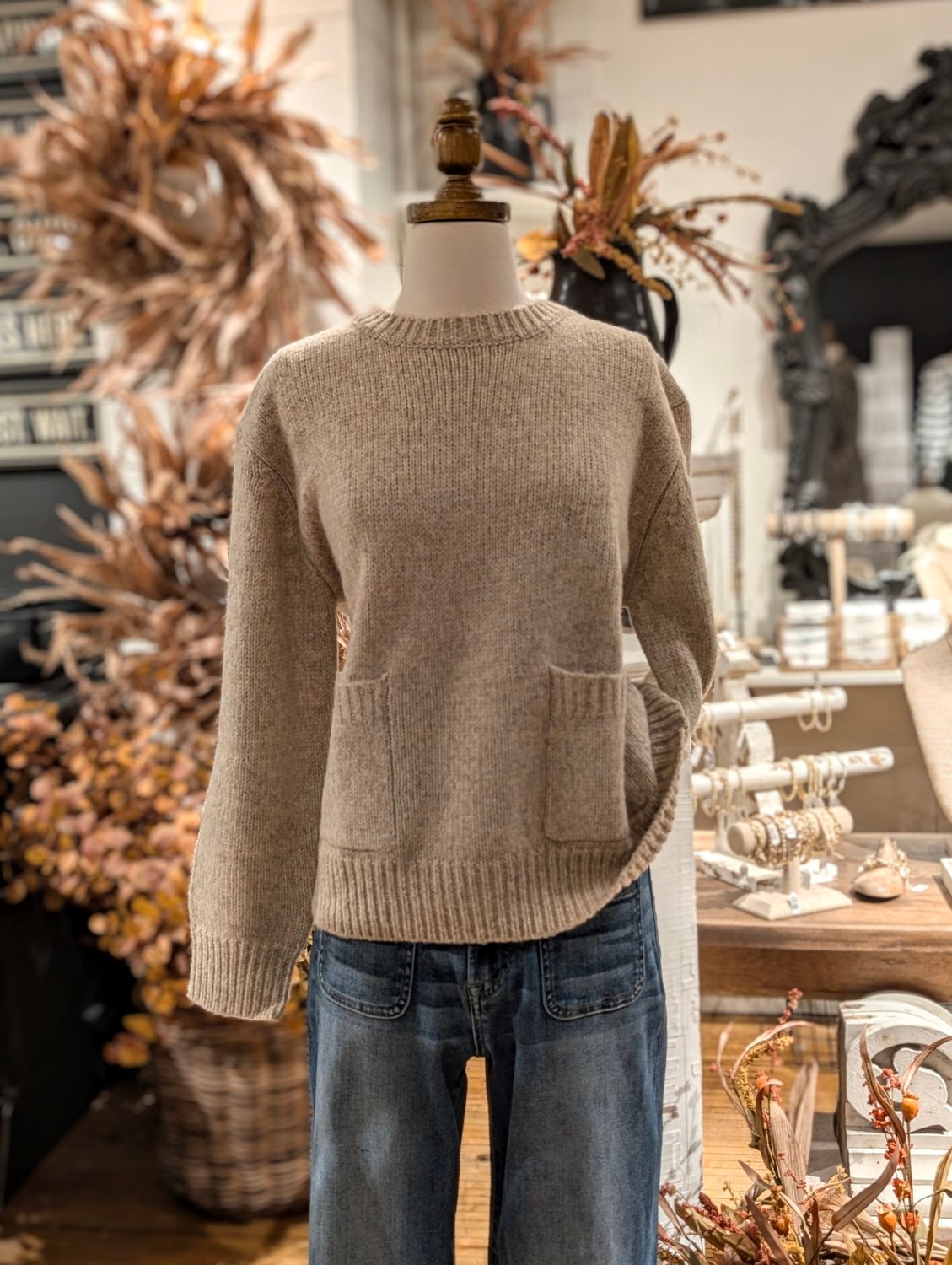 Front Patch Pocket Sweater