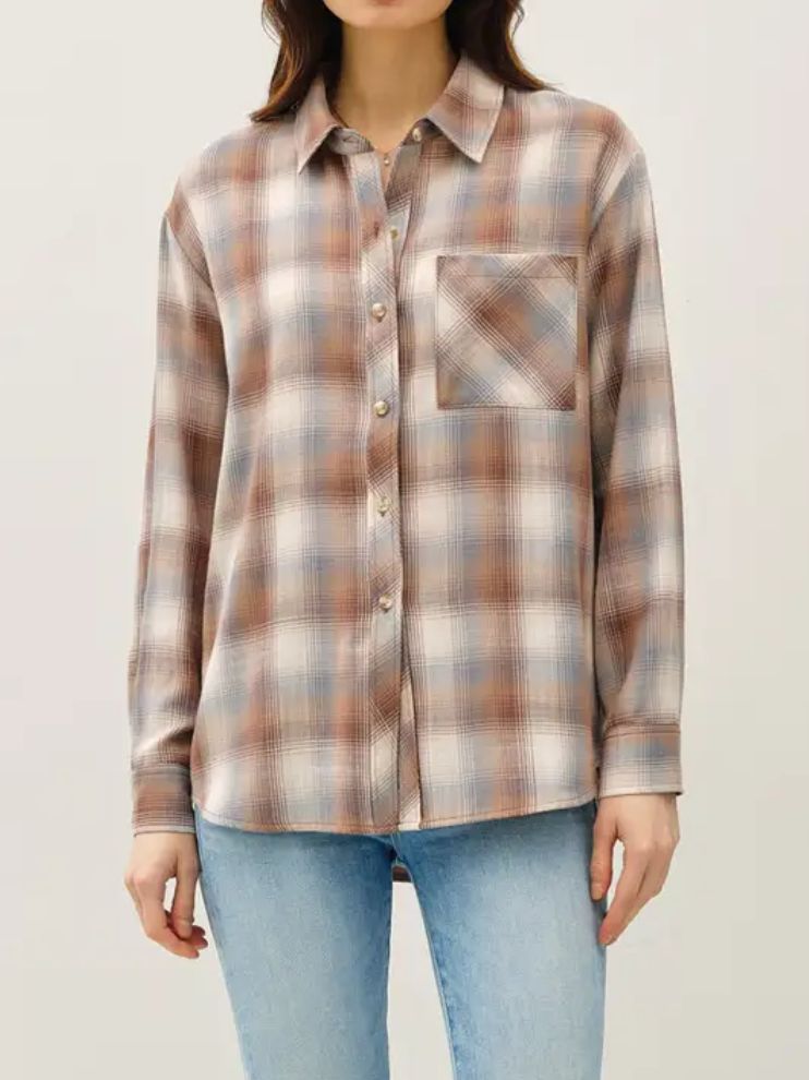 Mocha Plaid Shirt