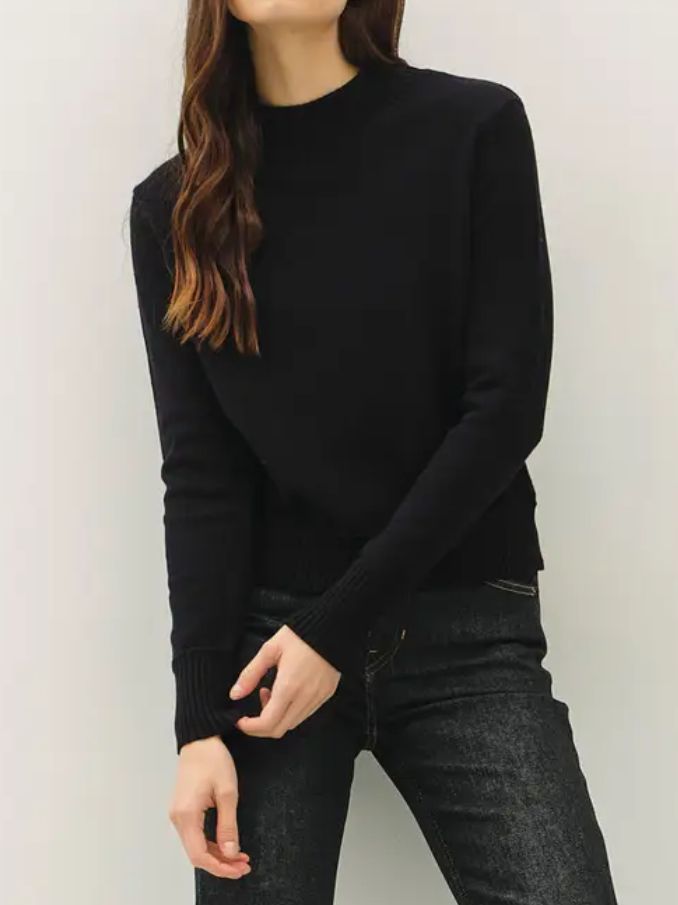 Mock Neck Classic Cut Sweater