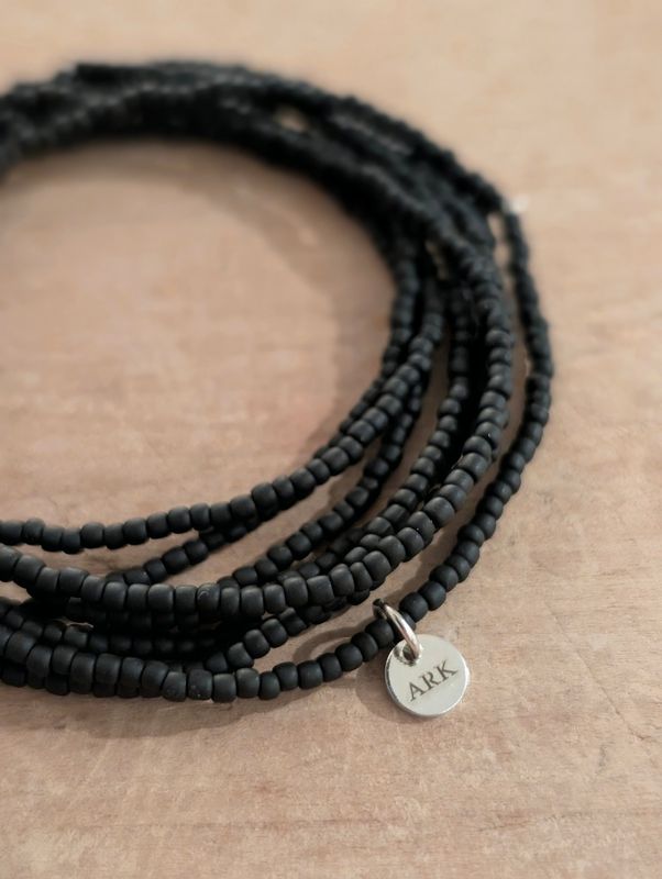 ARK Bracelet - Stretch &amp; Stack - Jet Black