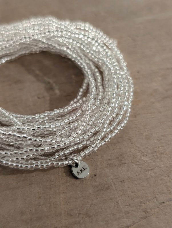 ARK Bracelet - Stretch &amp; Stack- Clearly Silver
