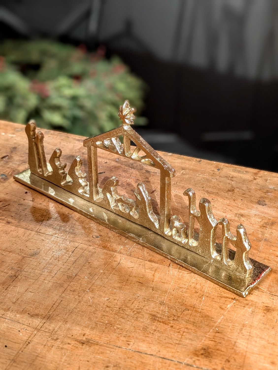 14.5 Gold Table Top Nativity