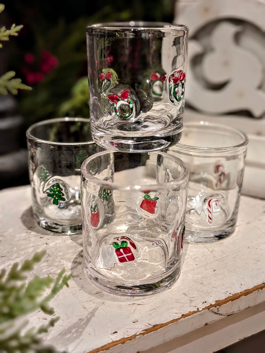 Holiday Double Old-Fashioned Glass 15 oz