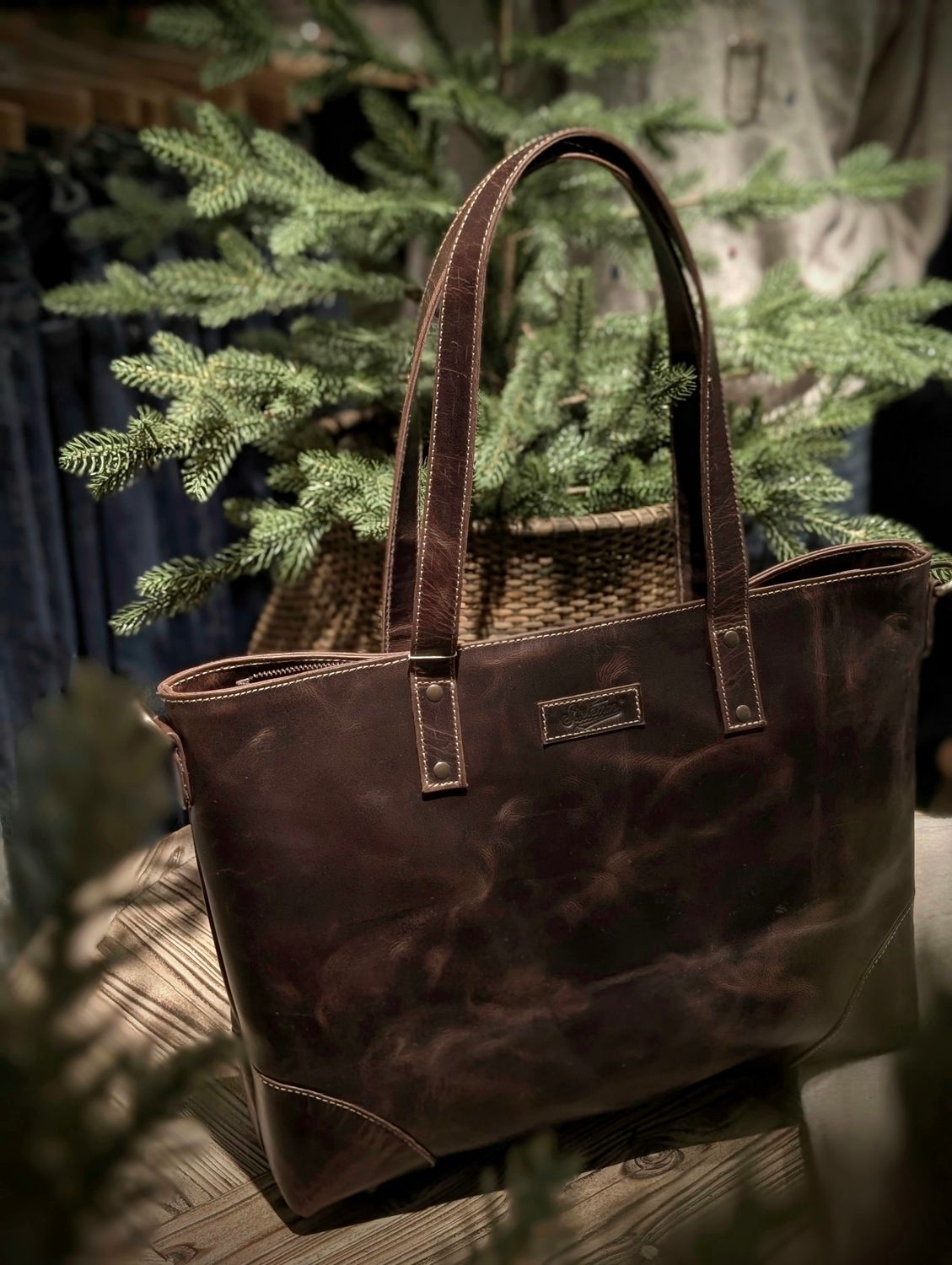 Genuine Leather Tote Bag