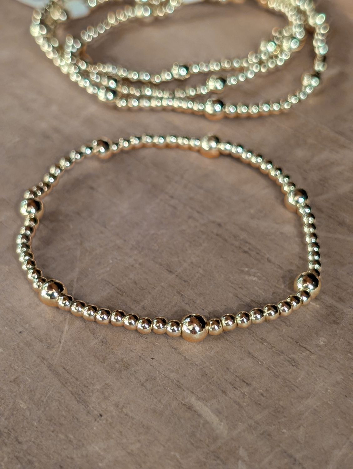 Gold Filled Gold Bead Water Proof