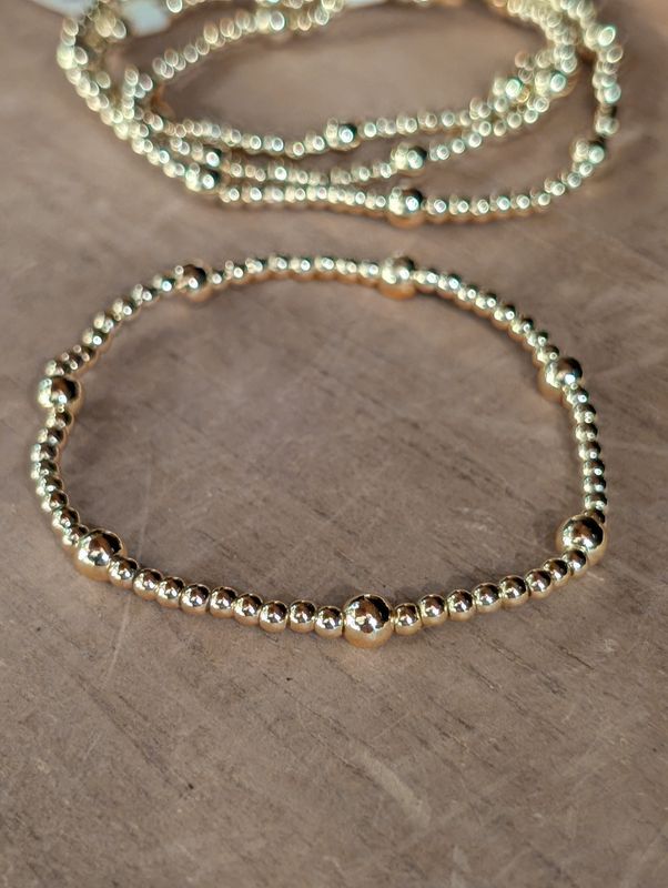 Gold Filled Gold Bead Water Proof