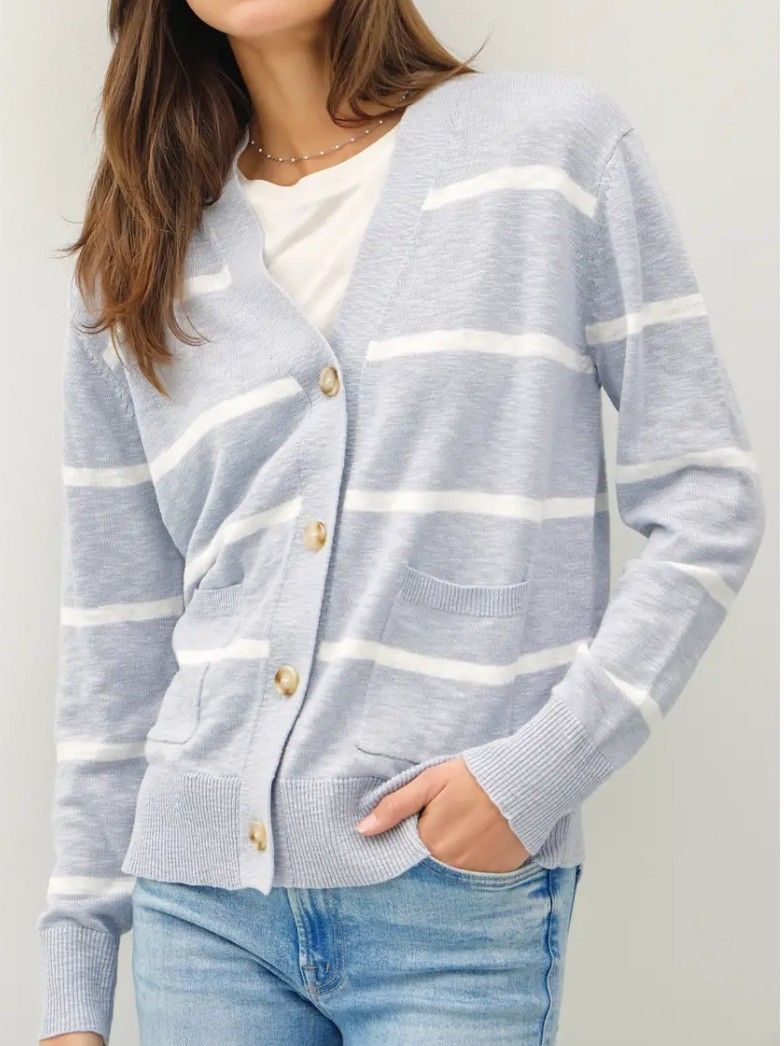 Lightweight Stripe Cardigan