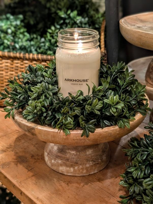 4.5 Boxwood Candle Ring