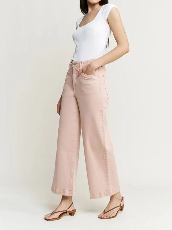 High Wide Cropped Utility - Desert Sand