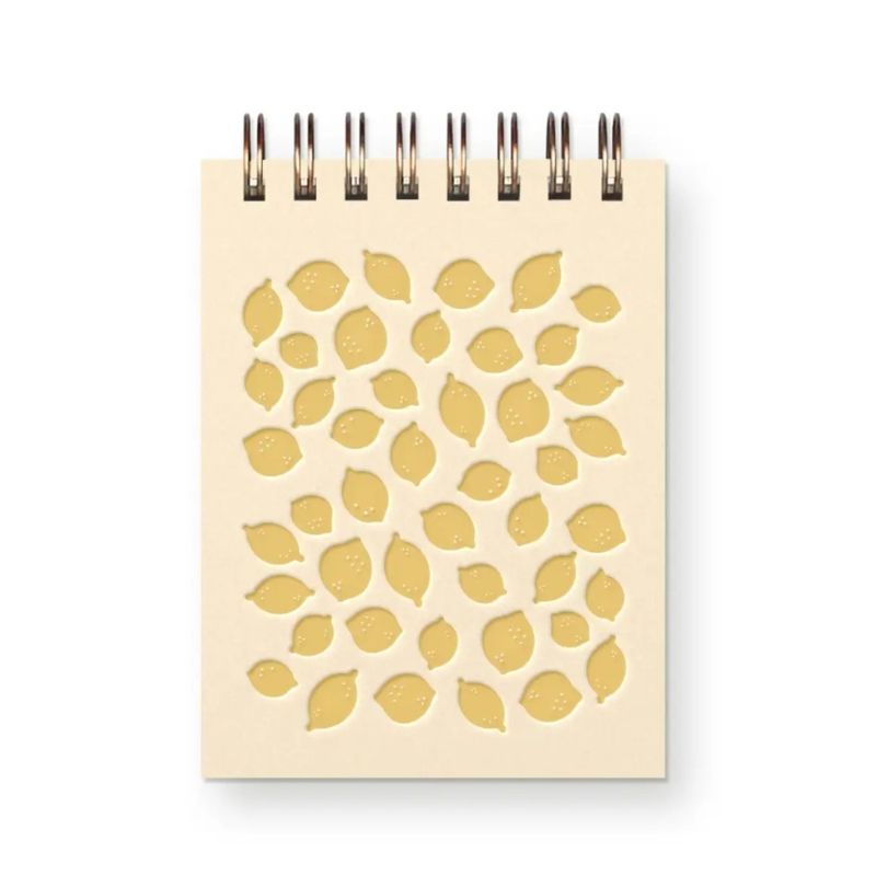 Mini Notebook - Lemon Pattern
