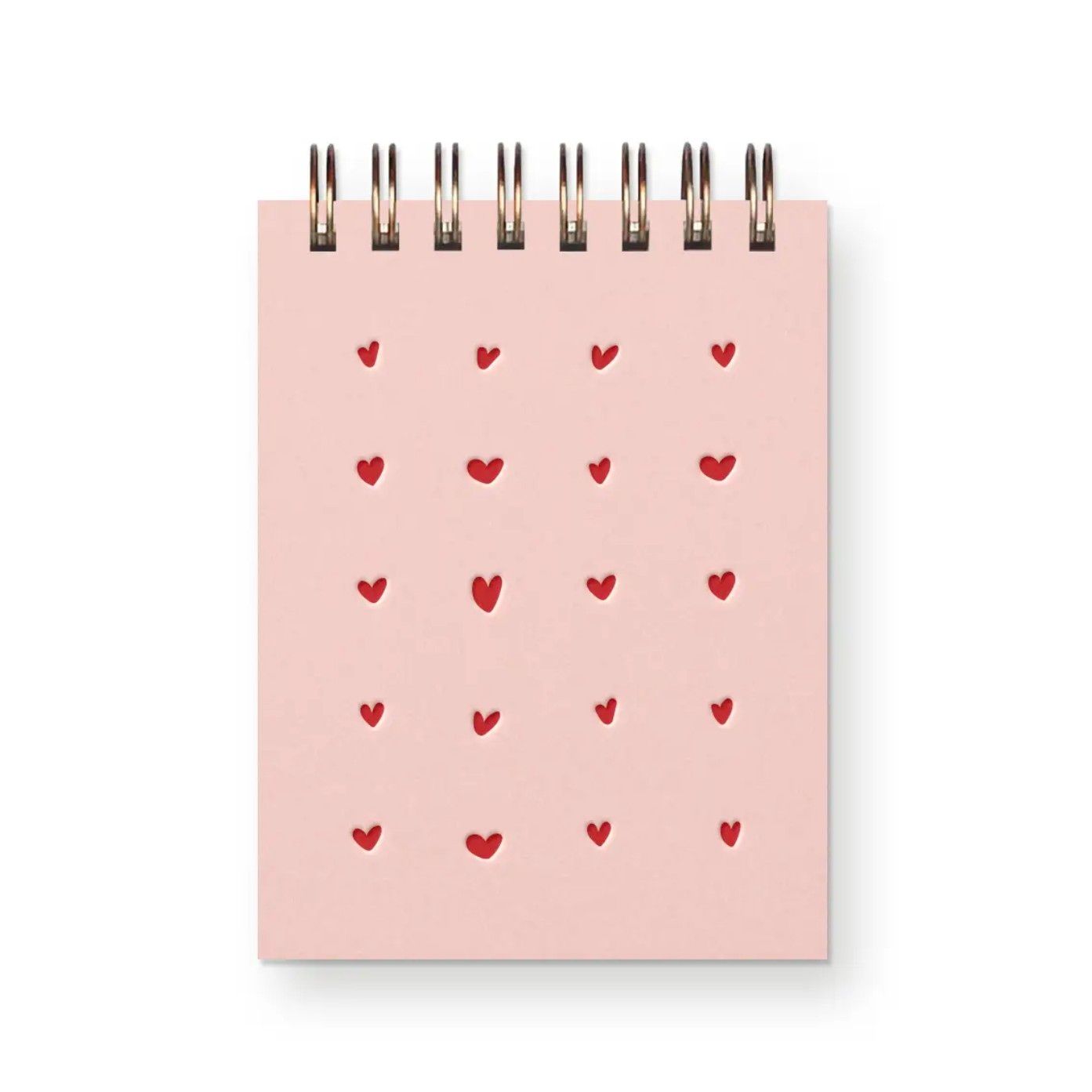 Mini Notebook - Heart Grid