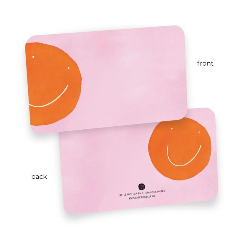 Little Notes - Orange Smiley