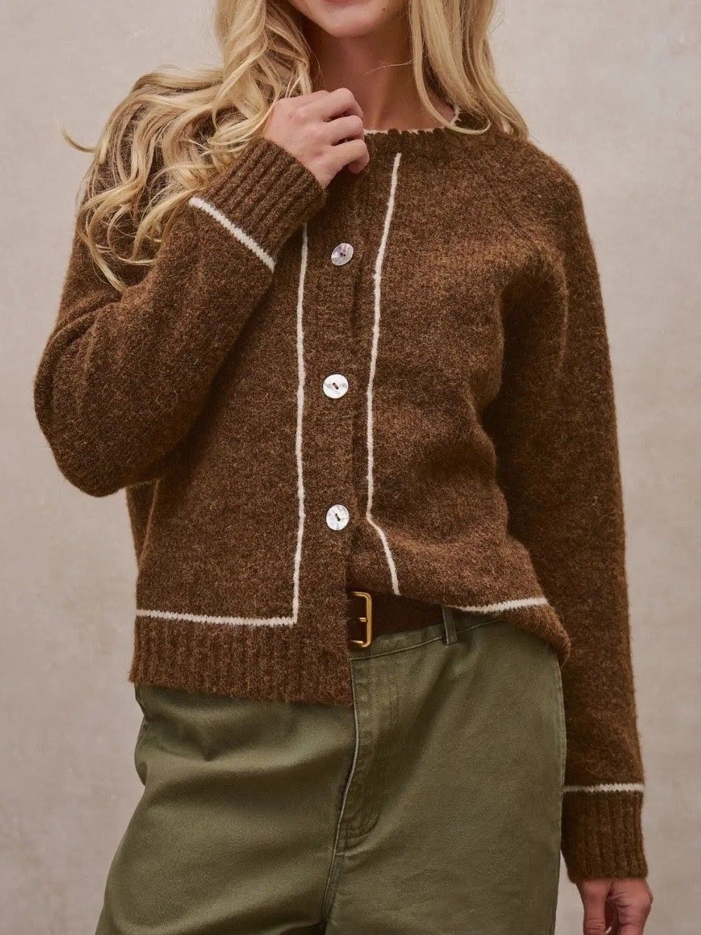 Contrast Boho Cardigan