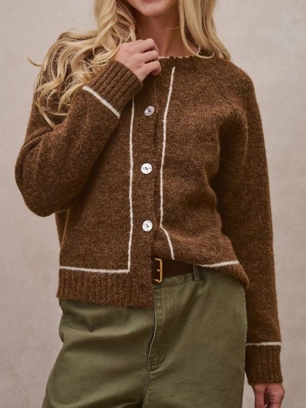 Contrast Boho Cardigan