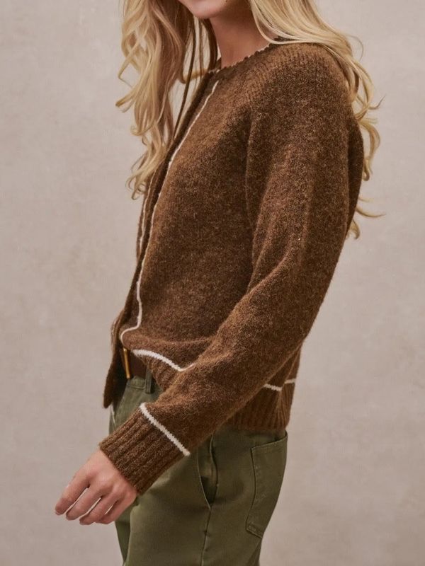 Contrast Boho Cardigan