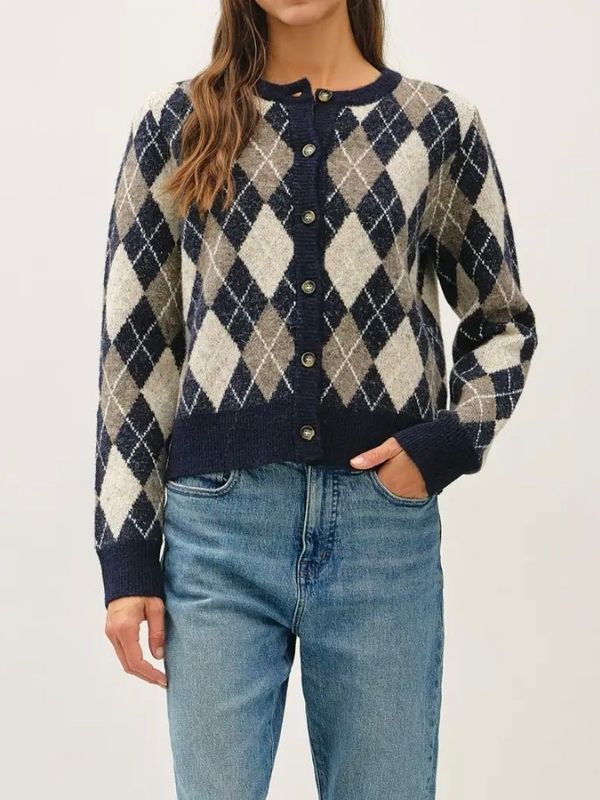 Argyle Pattern Sweater