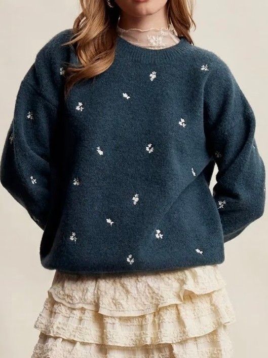 Dot Knit Sweater